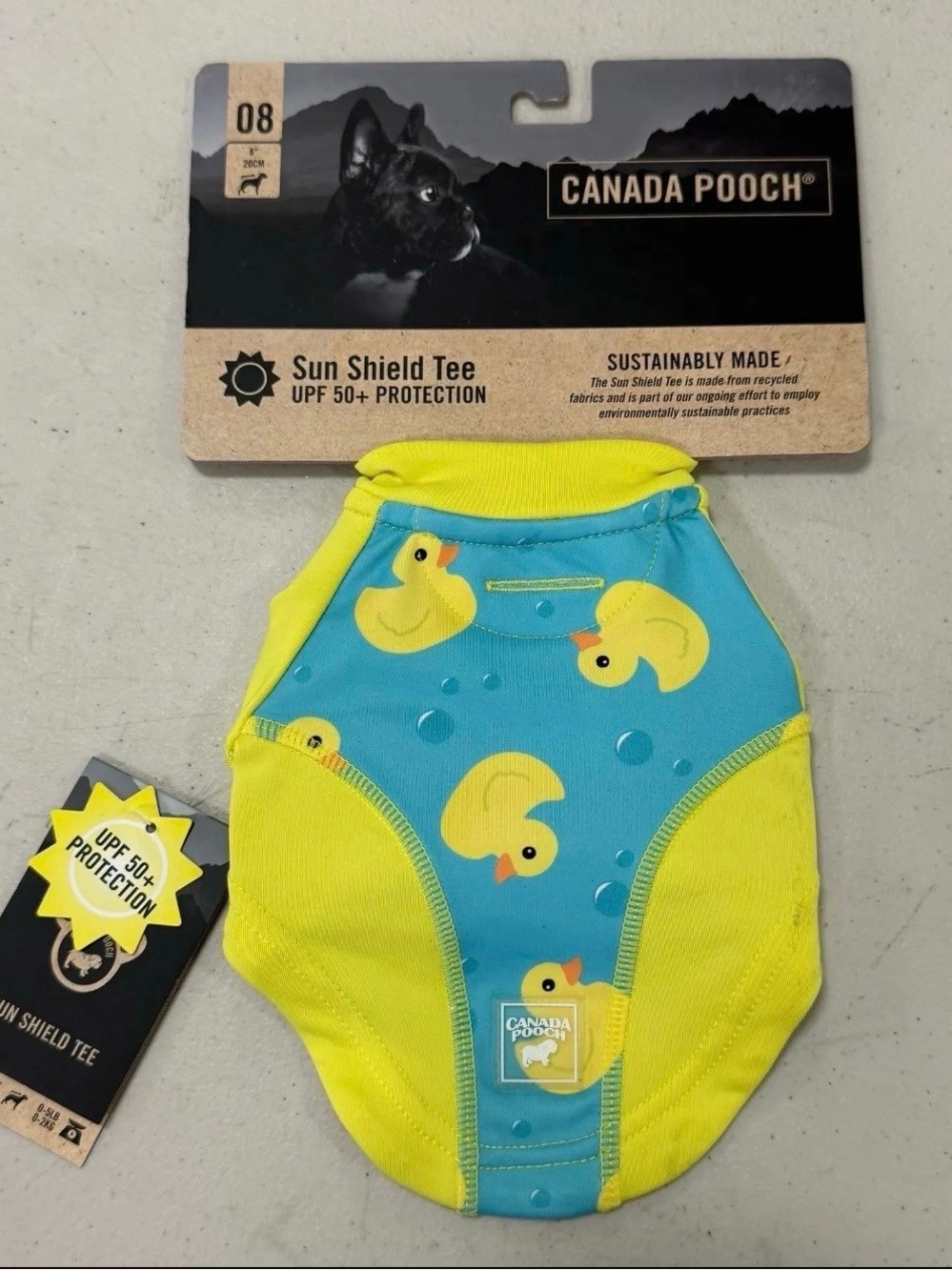 Canada Pooch Sun Shield Tee 8” - Size XS